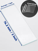 Blank Glass Microscope Slides and Covers - Ground Edges & 45° Clipped Corners, High-Clarity, Pre-Cleaned, 50 Slides & 100 Coverslips, Microscope Accessories for Experiments & Analyses by TinyTreasures Baby Boutique