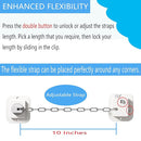 YEYA Anti-Tip No Drill Furniture Anchor with 3M Adhesive 10" Adjustable Straps, Baby Proofing Wall Anchors for Child Safety, Playroom Essentials 2P by TinyTreasures Baby Boutique