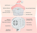Star Alarm Clock with Night Light for Kids with Sleep Training and Sound Machine, Rechargeable Silicone Lamp OK to Wake Clock，Cute Animal Tabletop Lamp, Perfect Sleep Companion for Boys Girls, Pink by TinyTreasures Baby Boutique