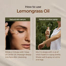 Gya Labs Lemongrass Essential Oil for Diffuser - 0.34 Fl Oz - 100% Pure Natural - Lemongrass Oil for Hair, Skin, Herbaceous, Candle Making Scent by CozyNest Decor
