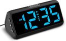 Netzu Digital Alarm Clocks for Bedrooms, Loud Alarm Clock with Dual Alarms, Bold Digits, 5 Dimmers, 4 Volumes, Snooze, Bedside Clock for Deep Sleepers Kids Teens Seniors, Plug in Clock, Easy to Set by TinyTreasures Baby Boutique