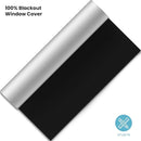 Portable Temporary Blackout Curtains, 50" x 57", 100% Blackout Window Shades, No Drill Cuttable Blackout Windows Blinds with Hook & Loop Stickers, Windows Cover for Baby Nursery Thermal Insulated by TinyTreasures Baby Boutique