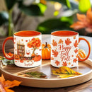 Personalized Fall Ghost Coffee Mugs - Ghost Lover Mugs Gift for Women Men - Fall Autumn Decor Gifts For Home Farmhouse Thanksgiving - Happy Fall Y'all Mug - 11oz Printed Ceramic Mug by CozyNest Decor