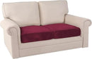 PrinceDeco Stretch Velvet Couch Cushion Covers, Soft Cushion Slipcover for Chair Loveseat Sofa Cushion Furniture Protector Seat Cushion Sofa Cover(Each Width Up to 29.5", Burgundy) by CozyNest Decor