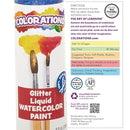 Colorations Liquid Glitter Watercolor Paint, 8 fl oz, Magenta, Non-Toxic, Painting, Kids, Craft, Hobby, Fun, Water Color, Posters, Cool Effects, Versatile, Gift by TinyTreasures Baby Boutique