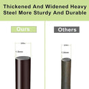 Double Shepherds Hook for Outdoor,62 Inch Bird Feeder Pole with 5 Prongs Base,Adjustable Heavy Duty Garden Hanging Holder for Hanging Plant,Solar Light,Weddings Decor,Hummingbird Feeder(1 Pack) by GreenHaven Gardens