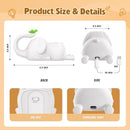 Silicone Elephant Night Light for Kids - 3-Level Dimmable & Rechargeable LED Lamp, Touch Control Soft Animal Light for Nursery, Baby Room Decor by TinyTreasures Baby Boutique