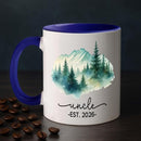 Personalized Uncle EST 2026 Coffee Mug Gift For New Uncles Brother Family, Custom Uncles Accent Coffee Cup 11 15Oz, First Time Uncle White Cup Gift For Birthday Father's Day Pregnancy Announcement by TinyTreasures Baby Boutique