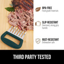 GORILLA GRIP BPA-Free Chicken Shredder Meat Claws, Sharp Stainless Steel Food Shredding Fork, Comfortable Handle, Easily Shred Pulled Pork, Taco Meats, Kitchen Smoker BBQ Tool, Dishwasher Safe, Hunter by GreenHaven Gardens