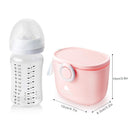 Termichy Baby Formula Dispenser, Portable Milk Powder Dispenser Container with Carry Handle and Scoop for Travel Outdoor Activities with Baby Infant, 8.8OZ, 0.55LB, 250g (Pink-2pack) by TinyTreasures Baby Boutique