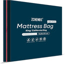 ZCHENBS® – Mattress Bags for Moving and Storage,Mattress Bag with Zippers,5 Mil Ultra-Thick Bed Bag,Waterproof,Anti-Tear,Heavy-Duty Mattress bag (Black, King/California King-(1 Pack)) by TinyTreasures Baby Boutique