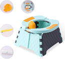 Portable Potty for Toddler Travel, Kids Travel Potty Training Chair with Travel Bag, Baby Potty Training Toilet for Outdoor and Indoor Easy to Clean (Blue) by Yszawmx, Includes 30 Replacement Bags by TinyTreasures Baby Boutique