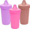 Re-Play Sippy Cups for Toddlers - 10 Oz. Reusable Spill Proof Cups for Kids, Dishwasher/Microwave Safe - Made in USA - Set of 3-3.13" x 6.25" - Berry by TinyTreasures Baby Boutique