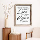 Christian Wooden Wall Sign, Front Door Signs Decor, Home Decor for Porch, Framed Wall Plaque Sign 15 * 11.5 inches, Housewarming Gift, This is the Day that the Lord had Made by CozyNest Decor