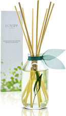 LOVSPA Reed Diffuser Set, Bamboo Citrus Scented Oil Diffuser with Sticks, Home Fragrance Accessories for Bathroom Shelf Decor, Aroma Diffusers for Home or Office Desk, USA Made by CozyNest Decor