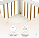 Organic Crib Mattress Protector - 100% Waterproof Crib Mattress Protector Pad with Soft Quiet & Breathable Triple Layer Protection - Fairtrade & GOTS Certified and Machine Washable (52"x28"x9”) by TinyTreasures Baby Boutique