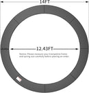 16FT/15FT/14FT/12FT/10FT Trampoline Safety Pad Replacement, Round Trampoline Spring Protection Cover, Fits 16FT/15FT/14FT/12FT/10FT Frames, Water-Resistant Trampoline Accessories by TinyTreasures Baby Boutique