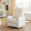 Nurture& The Glider Premium Power Recliner Nursery Glider Chair with Adjustable Head Support | Designed with a Thoughtful Combination of Function and Comfort | Built-in USB Charger (Ivory) by TinyTreasures Baby Boutique