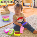 weirtoya Busy Board for 1 Year Old, Toddler Travel Toys for Toddler 1-3 Montessori Toys for 1 Year Old Travel Activities Cube Gifts for Baby Boy Girl My First Montessori Busy Board by TinyTreasures Baby Boutique