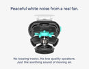 SNOOZ Smart White Noise Sound Machine - Real Fan Inside for Non-Looping White Noise, Sleep Aid for Adults, Travel, Sleeping, Bedroom, Portable, Baby Registry Essential - Charcoal by TinyTreasures Baby Boutique
