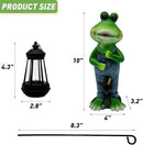Cute Cowboy Frog Garden Statue for Mom - Unique Outdoor Decor, Waterproof Resin, Perfect for Garden, Yard, Lawn Decoration, Top