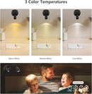 Cordless Spotlight Battery Operated, LED Picture Light, Dimmable Accent Light with Remote, Indoor Stick on Display Lamp for Plant Tree Photo Dartboard Painting Artwork Portrait by CozyNest Decor