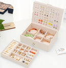 Girls Jewelry Box Earring Holder Organizer for Girls Jewelry Organizer Box Stud Earrings Organizer for Girls Womens Beige Jewelry Box for Earrings and Necklaces Rings Stud Earring Box for Teen by TinyTreasures Baby Boutique
