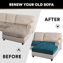 PrinceDeco Sectional Couch Covers 4 Pieces Couch Covers for Sectional Sofa Velvet Separate Sectional Couch Covers L Shape for Left/Right Chaise Sectional Couch(3 Seater + 1 Chaise,Deep Teal) by CozyNest Decor