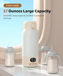 Portable Bottle Warmer for Travel, 17 Ounces Milk Warmer for Baby Breastmilk with Fast Heating & Precise Temp Control, Bottle Warmer for Car, Outdoors by TinyTreasures Baby Boutique