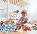 HIYAGON Rectangular Monster Truck Basket for Kids Baby Basket for Boys and Girls Cute Toy Storage Organizer Bin Box Truck Room Decor(Monster Truck) by TinyTreasures Baby Boutique