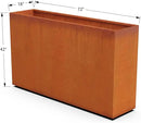 Corten Steel Planter Rectangle Outdoor Metal Garden Box Heavy Duty | Made in USA | Fully Assembled by GreenHaven Gardens