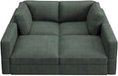 HONBAY Modular Sectional Couches with Storage Corduroy Sleeper Sofa Modular Sectional Couches for Living Room,Green by CozyNest Decor