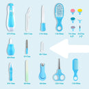 Baby Grooming Kit, Infant Safety Care Set with Hair Brush Comb Nail Clipper Nasal Aspirator,Baby Essentials Kit for Newborn Girls Boys (Blue-20 in 1) by TinyTreasures Baby Boutique