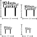 Custom Patio Meta Sign with Stake, Bee and Butterfly Decoration, Farmhouse Yard Art - Personalized Gardener Name, Gift for Mom & Grandma by CozyNest Decor