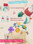 Pau1Hami1ton Baby Stroller Arch Toys, Car Seat Toys,Bouncer Toy Bar/Mobile for Bassinet,Adjustable Baby Hanging Toys Fit for Crib Bed,Stroller,Car Seat Gifts.S-19(Butterfly) by TinyTreasures Baby Boutique