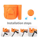 Suranew Adjustable Stroller Cup Holder with Phone Holder for Baby Stroller for Family Members (Orange) by TinyTreasures Baby Boutique