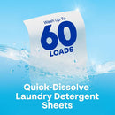 Earth Breeze Laundry Detergent Sheets Fragrance-Free - 60 Loads Eco Liquidless Soap - Travel-Friendly for Hot & Cold Cycles, Tackles Tough Stains & Odors - Gentle on Sensitive Skin, 30 Ct by CozyNest Decor