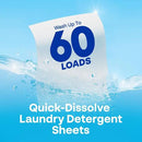 Earth Breeze Laundry Detergent Sheets Fragrance-Free - 180 Loads Eco Liquidless Soap - Travel-Friendly for Hot & Cold Cycles, Tackles Tough Stains & Odors - Gentle on Sensitive Skin, 90 Ct (3 Pack) by CozyNest Decor