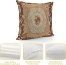 RURALS Antique Rose Floral French Aubusson Rug Decorative Pillow Covers Cozy Soft Throw Pillowcase Square Couch Cushion Cover for Home Decor Sofa Living Room Bed Car 18x18 Inch by CozyNest Decor