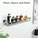 Alise Bathroom Shelves, Polished Chrome Glass Shelf for Bathroom, Modern Floating Shelves, 20 inch by CozyNest Decor