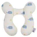 vocheer Baby Neck Pillow(Upgraded),Cotton, Baby Support Pillow, Car Seat Pillows for Newborn, Carseat Head and Body Support, Infant Travel Pillows for Prams, Pushchair, Stroller, Bouncer, Elephant by TinyTreasures Baby Boutique