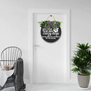 Crazy Dog Hanging Wall Sign for Front Door Home Kitchen Decor Rustic Wooden Round Sign Wall Decoration for Kitchen Dining Room Living Room Bedroom Outdoor by CozyNest Decor