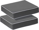 PNP FKJP 2 Pack Outdoor Chair Cushion 20" X 20" X 4", Waterproof Outdoor Seat Cushions with Non-Skid Ties,Dark Gray (Cushion + Cover) by GreenHaven Gardens