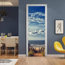 3D Peel and Stick Murals - Beach Road - Wallpaper Self-Adhesive Decals Removable PVC Waterproof Door Poster for Bedroom Living Room Decoration 37.4 x 82.7 inch by GreenHaven Gardens