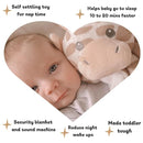 Love By Emi Baby Music Lovey Beige & White Giraffe, Baby Sleep Soother for Crib & Cuddle Bedtime, White Noise with Heartbeat & Lullaby, Plush Sound Toy, Stuffed Animal for Newborns, Infants & Toddlers by TinyTreasures Baby Boutique