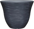 Classic Home and Garden Honeysuckle Resin Flower Pot Planter, Zinc Grey, 15" by GreenHaven Gardens