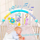 Baby Stroller Arch Toy, Clip On Arch Mobile for Bassinet with Universal Clamps, Activity Toy Bar for Bouncer Musical Crib Mobile Toys for Infants Car Seat Toys Rattle Turtle Music Whale by TinyTreasures Baby Boutique
