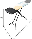 Brabantia Size B Ironing Board (49x15 in) 7 Height Options, Solid Steam Unit Rest Holder (Spring Bubbles) Non-Slip Feet, Anti-Collapse Child Locks by CozyNest Decor
