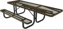 Heavy-Duty Portable ADA-Compliant Outdoor Picnic Table, Expanded Metal Patio Dining Furniture Made in America (8ft Rectangular, One-Side Handicap, Textured Gold Vein) by GreenHaven Gardens