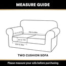 PrinceDeco Velvet Couch Cushion Cover Soft Stretch Cushion Slipcover for Chair Loveseat Sofa Cushion Furniture Protector Seat Cushion Sofa Cover (2 Piece Large Sofa Cushion Covers, Ivory) by CozyNest Decor